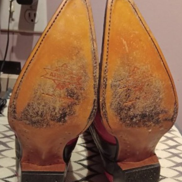 Leather Cowboy Boots - Men's 8/Women's 10 - Picture 10 of 16